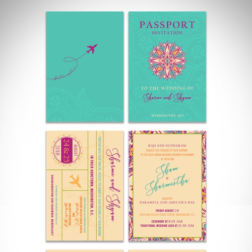 PASSPORT WEDDING INVITATION