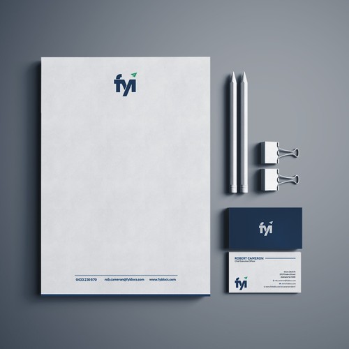 FYI Stationery design