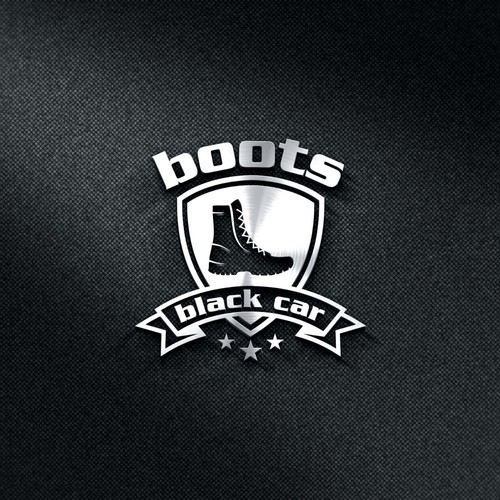 Bold emblem logo for Boots Black Car