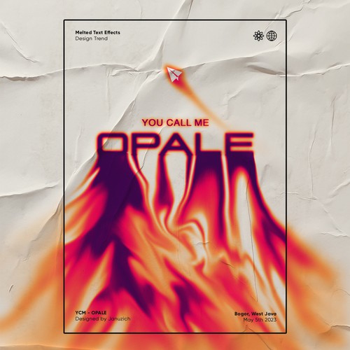 Melted Text Sticker