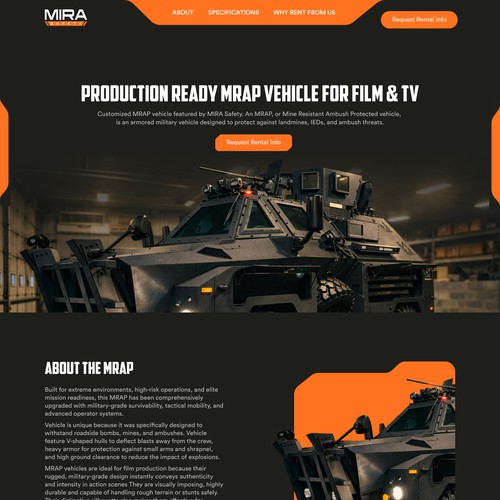 Web Design for Mira Safety