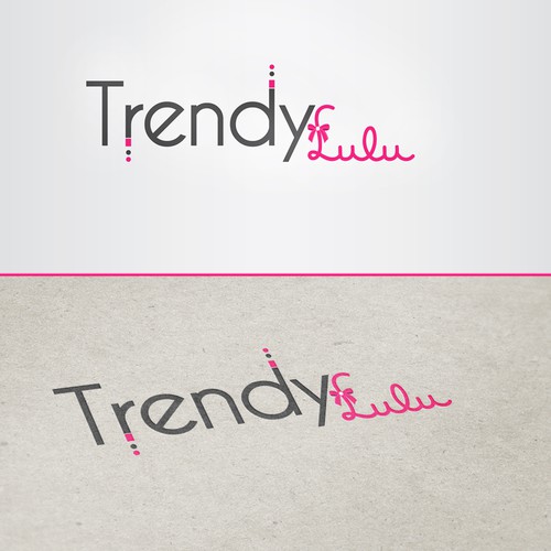 Create a trendy logo for an online women's fashion business