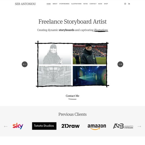 Freelance Portfolio Landingspage Website