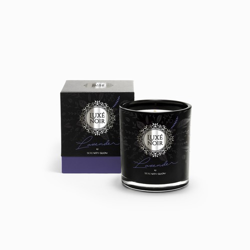 Luxé Noir Candle Packaging