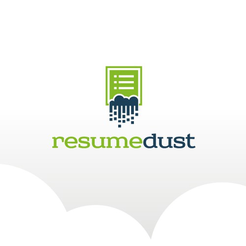 Logo for a internet site - resumedust.com - career services, resume, etc