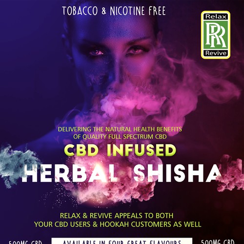 Flyer for flavored Shisha