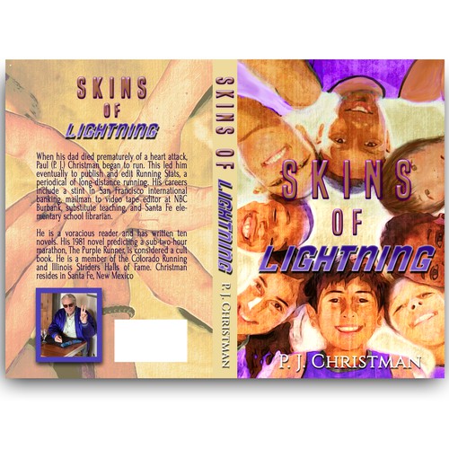Skins of Lightening Book Cover Design