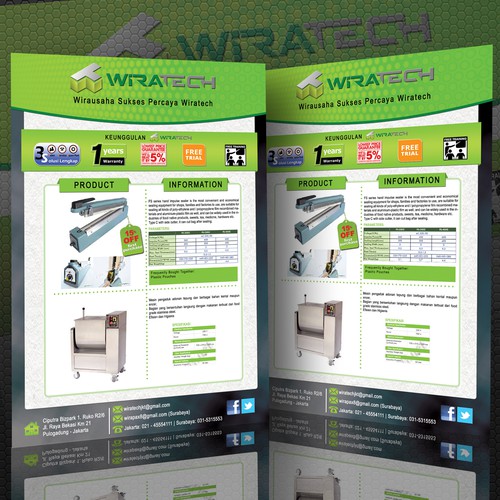 Design an Rewarding Product Flyer for WIRATECH