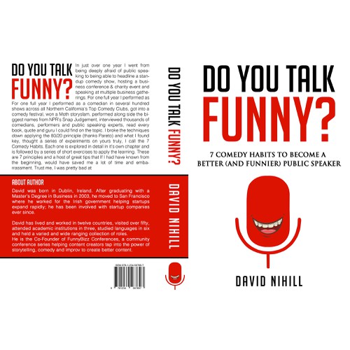 Cool Book Cover For Fun Book Using Stand Up Comedy For Business Speaking