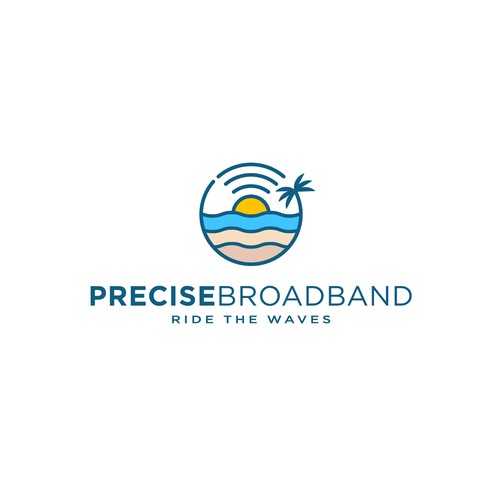 Modern logo for broadband internet service