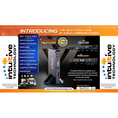 Guaranteed -- Tradeshow display for communications product