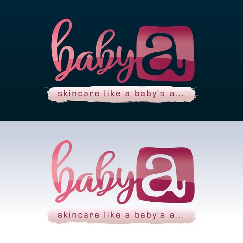 baby a Skincare Logotype Composition