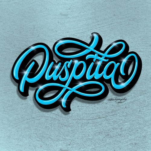 Custom lettering logo