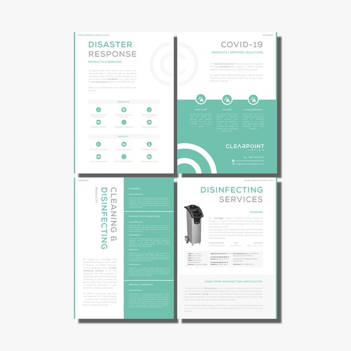 Modern and clean Brochure for Cleaning Company