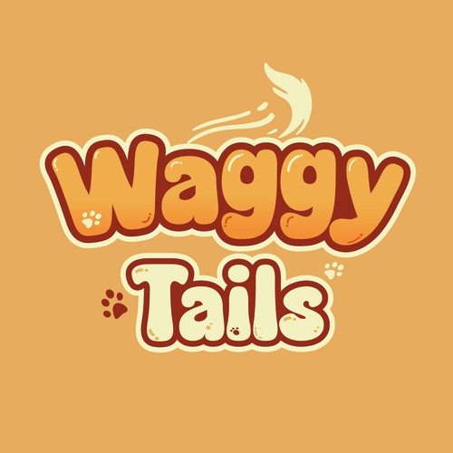 Waggy Tail Logo Design for Pet 