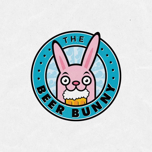 Fun and sexy logo for The Beer Bunny