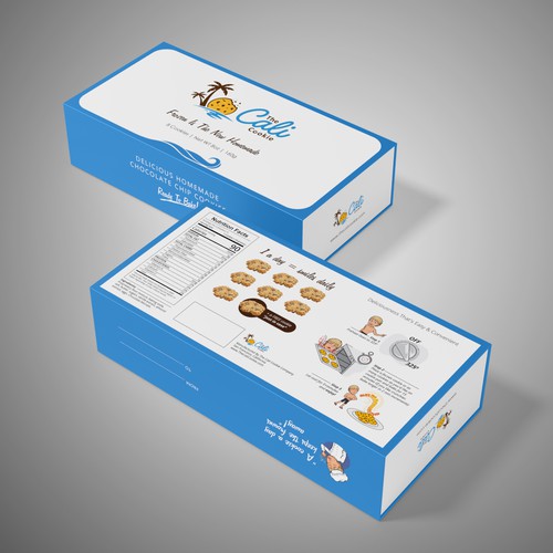 Packaging design for The Cali Cookie