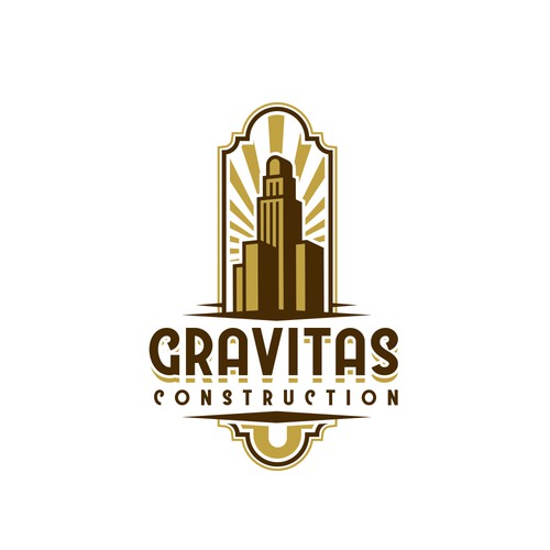 skyscraper retro logo