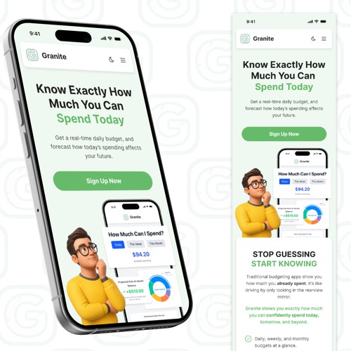 Granite - Landing Page Design
