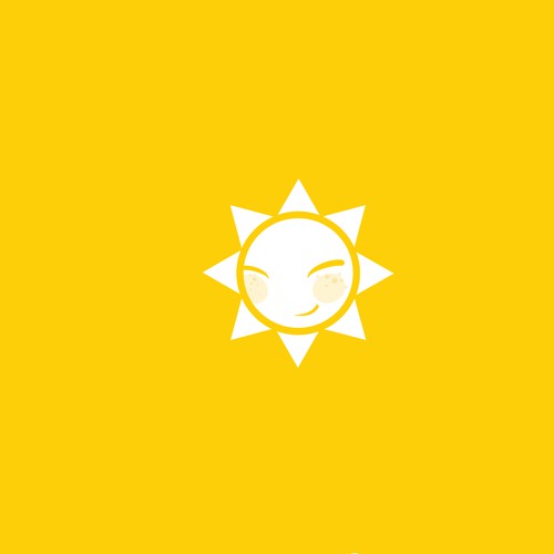 Adorable sun logo for baby pajama company!