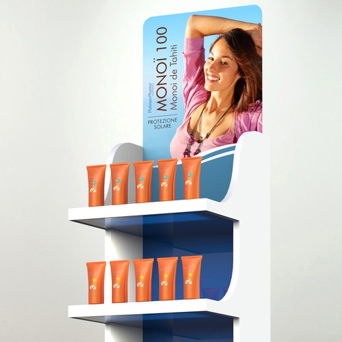 Monoi SPF Floor Display