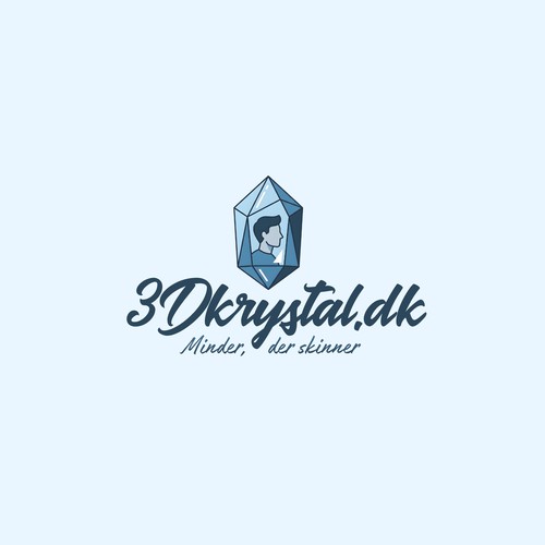3Dkrystal.dk - Logo Design - For Sale