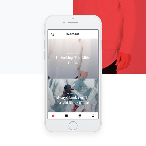 A stylish minimalistic design for pre-ordering app