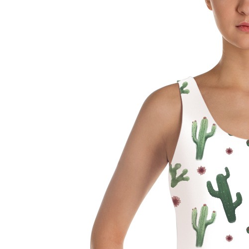 Cactus Seamless Pattern for Swimsuit