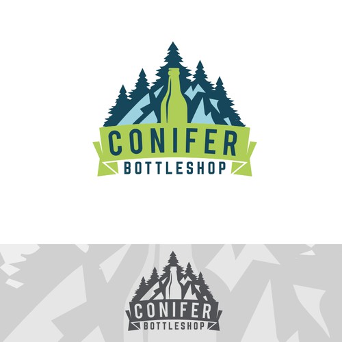 Logo concept for Conifer Bottleshop