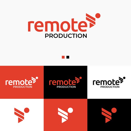 Clean and bold logo for production company
