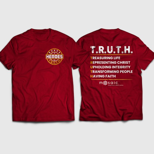 T-shirt Design of heroes for TRUTH