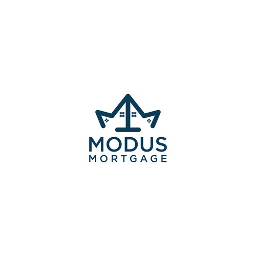 Professional and modern logo for a new mortgage company in the US.