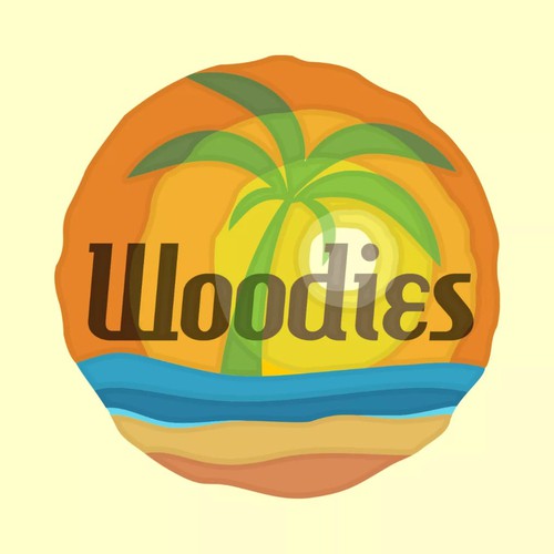 Woodies Brand Sticker