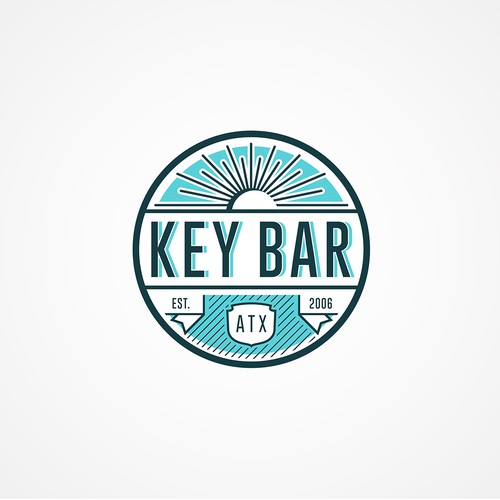 Vintage Yet Modern Style Bar Logo