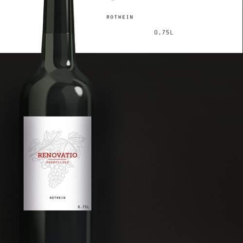 Etikettendesign für einen Wein