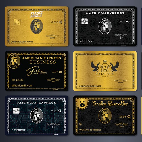 American Express AMEX Style card design