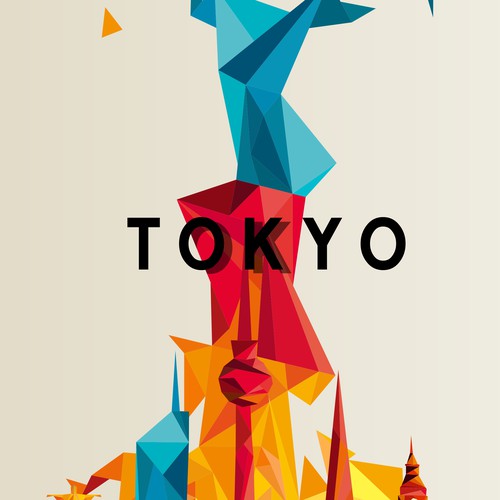 Design a poster promoting Japan as the next international creative/design hub