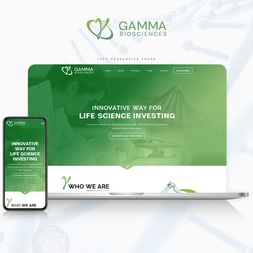 A Clean and Moden Website for Gamma Biosciences