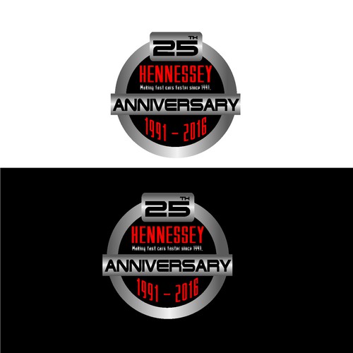 Silver Anniversary Metal-Red&Black