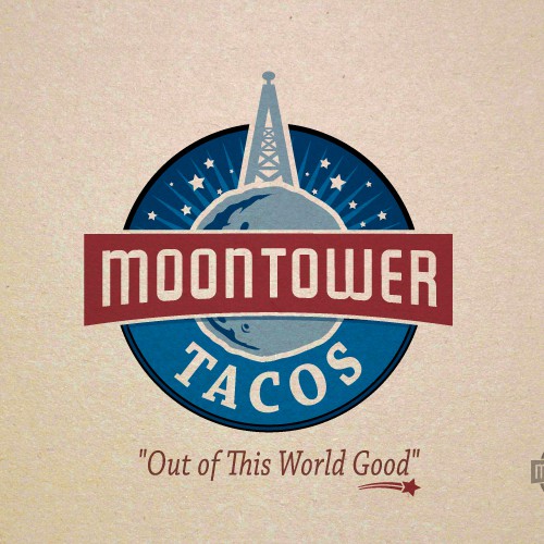 Create the next logo for MOONTOWER TACOS