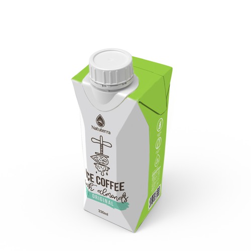 Almond milk packaging