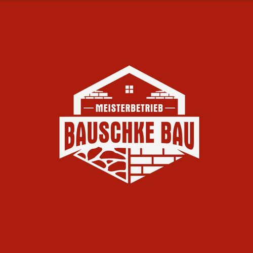 Construction Logo for BAUSCHKE BAU