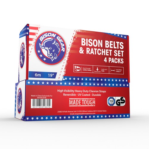 Bison Gear Ratchet Straps