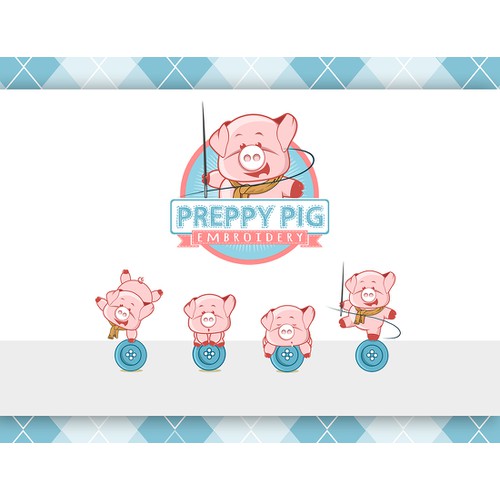 New logo wanted for Preppy Pig Embroidery