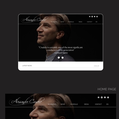 Web redesign for a conductor