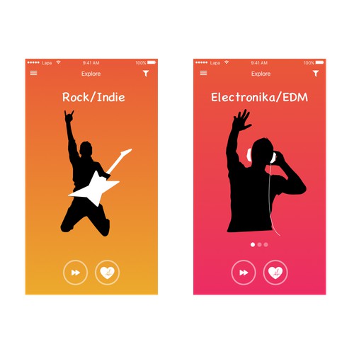 Music app in iPod style
