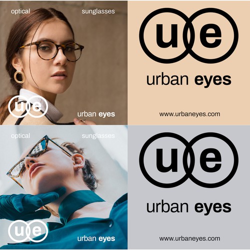 Bold logo for eyewear shop