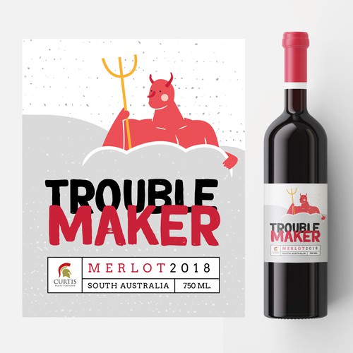 Label for Troublemaker Wine