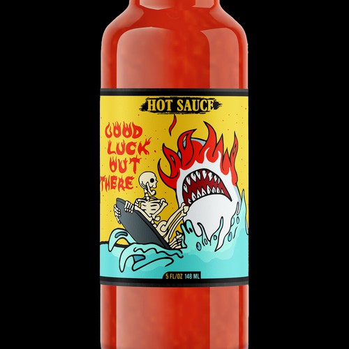 Hot Sauce Label