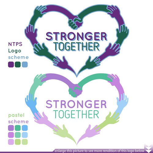 Stronger Together School Theme Logo